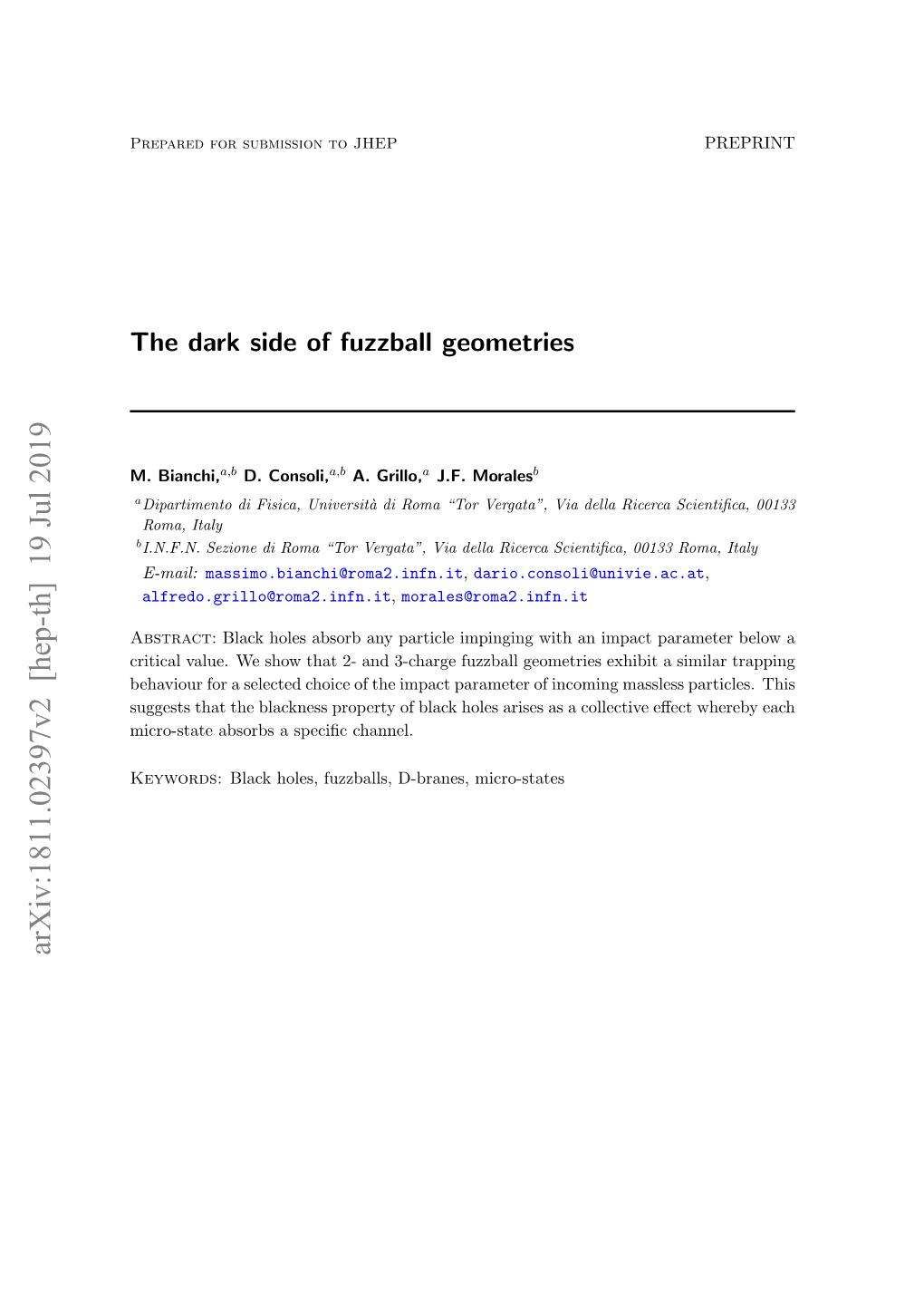 The Dark Side of Fuzzball Geometries