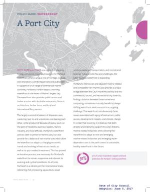 A Port City SNAPSHOT: WATERFRONT