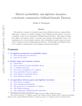 Discrete Probabilistic and Algebraic Dynamics: a Stochastic Commutative