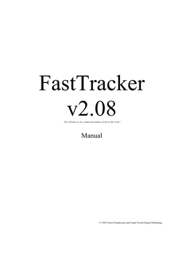 Fasttracker II Manual