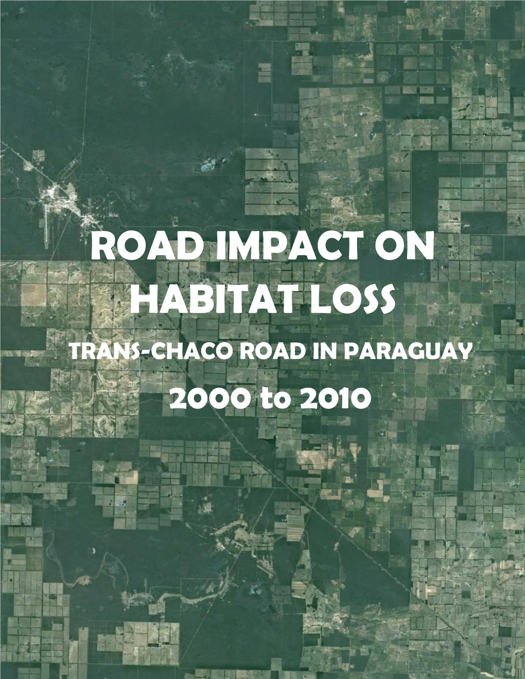 Road Impact on Habitat Loss Trans-Chaco Road in Paraguay