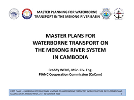 Master Planning for Waterborne Transport in the Mekong River Basin