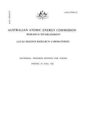 Australian Atomic Energy Commission Research Establishment