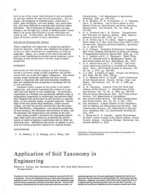 Application of Soil Taxonomy in Engineering Edward A