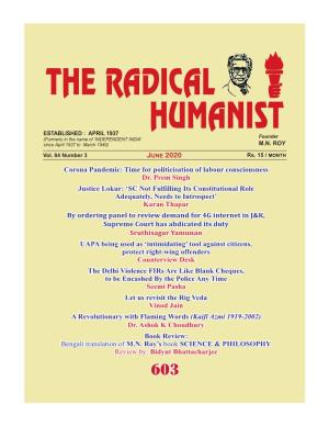 The Radical Humanist
