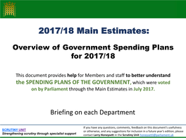 2015 Public Spending Review