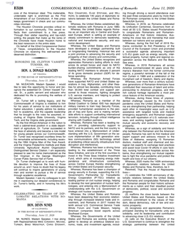 CONGRESSIONAL RECORD— Extensions of Remarks E528 HON