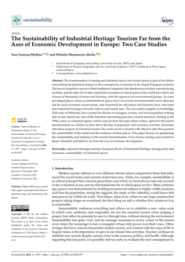 The Sustainability of Industrial Heritage Tourism Far from the Axes of Economic Development in Europe: Two Case Studies