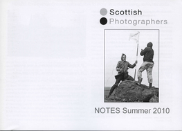 Scottish Photographers NOTES Summer 2010