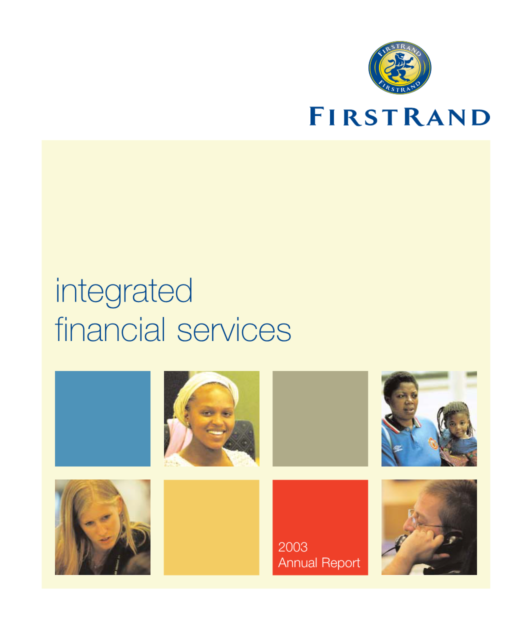 Firstrand Front Cover/Ifc