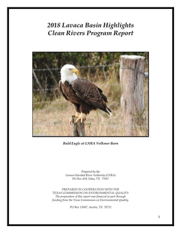 2018 Lavaca Basin Highlights Clean Rivers Program Report
