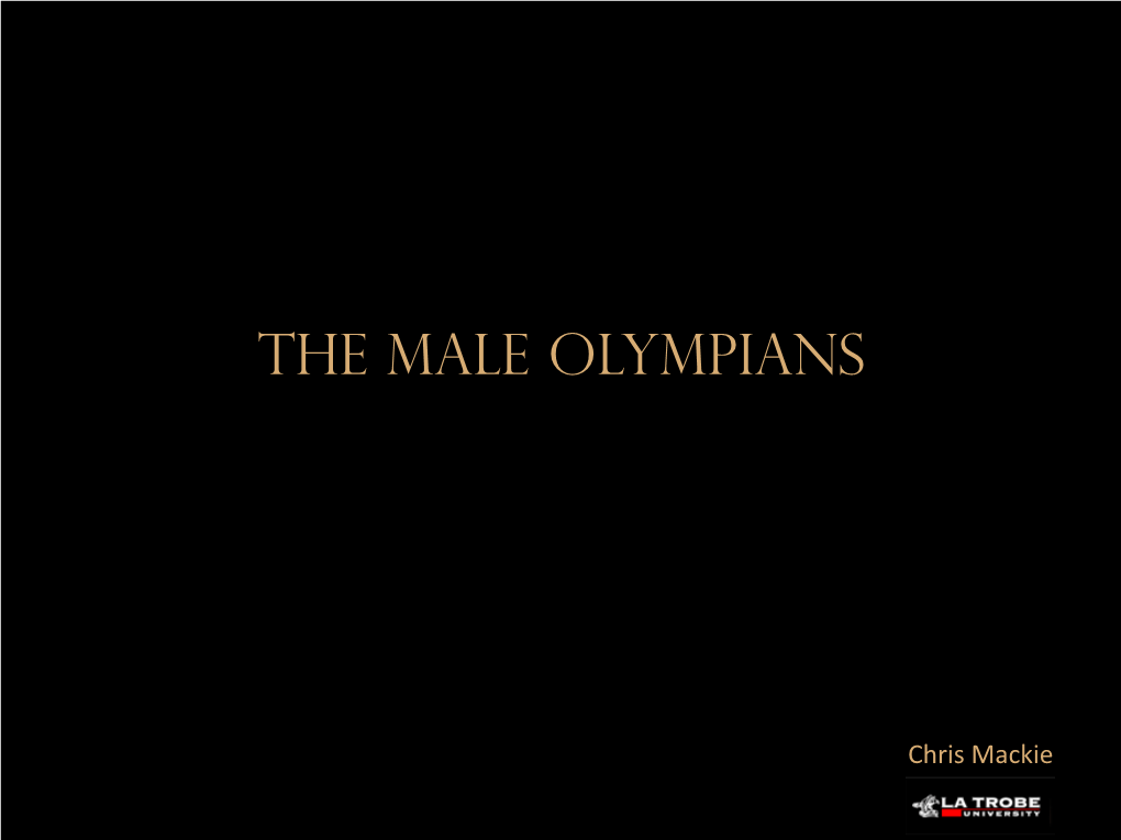 The Male Olympians