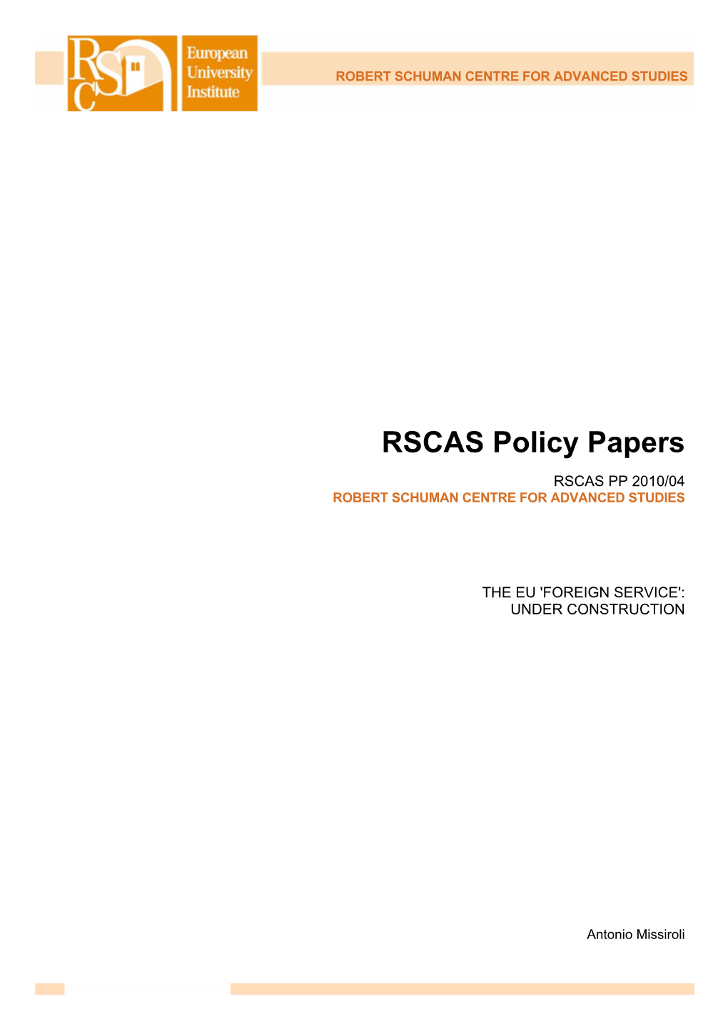 RSCAS Policy Papers