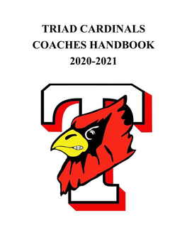Triad Cardinals Coaches Handbook 2020-2021