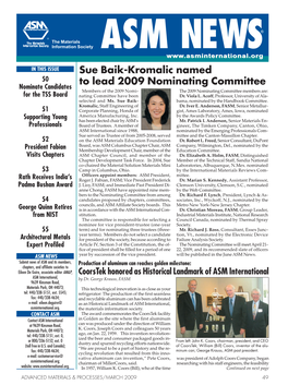 Sue Baik-Kromalic Named to Lead 2009 Nominating Committee