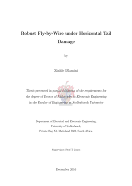 Robust Fly-By-Wire Under Horizontal Tail Damage