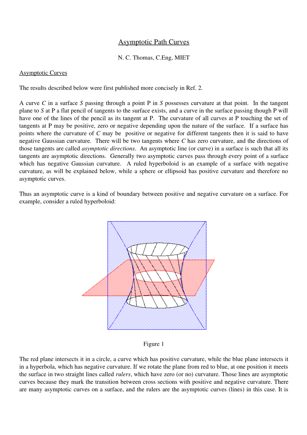 Asymptotic Path Curves