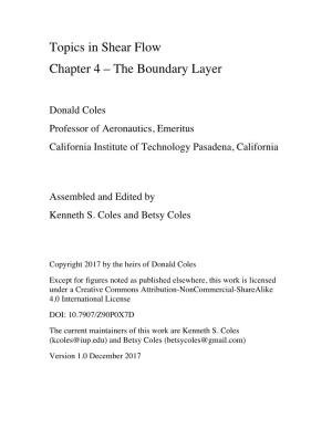 The Boundary Layer