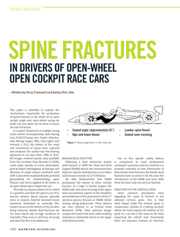 In Drivers of Open-Wheel Open Cockpit Race Cars