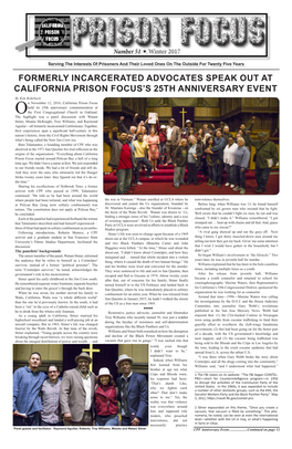 Formerly Incarcerated Advocates Speak out At