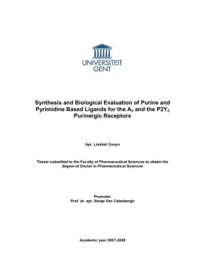 Synthesis and Biological Evaluation of Purine and Pyrimidine Based Ligands for the A3 and the P2Y2 Purinergic Receptors