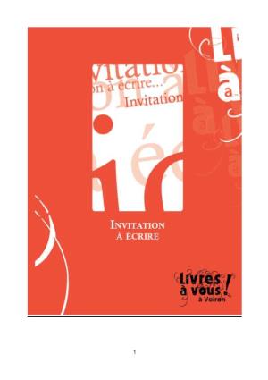 Invitationaecrire2011.Pdf
