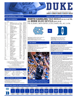 North Carolina Tar Heels [7] Duke Blue Devils