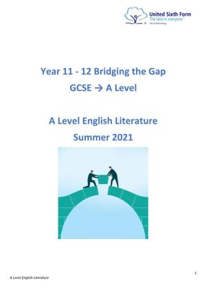 English Literature Summer 2021