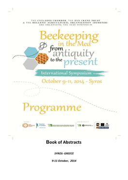 Beekeeping in the Mediterranean from Antiquity Until Today: Historical Findings and Current Issues"
