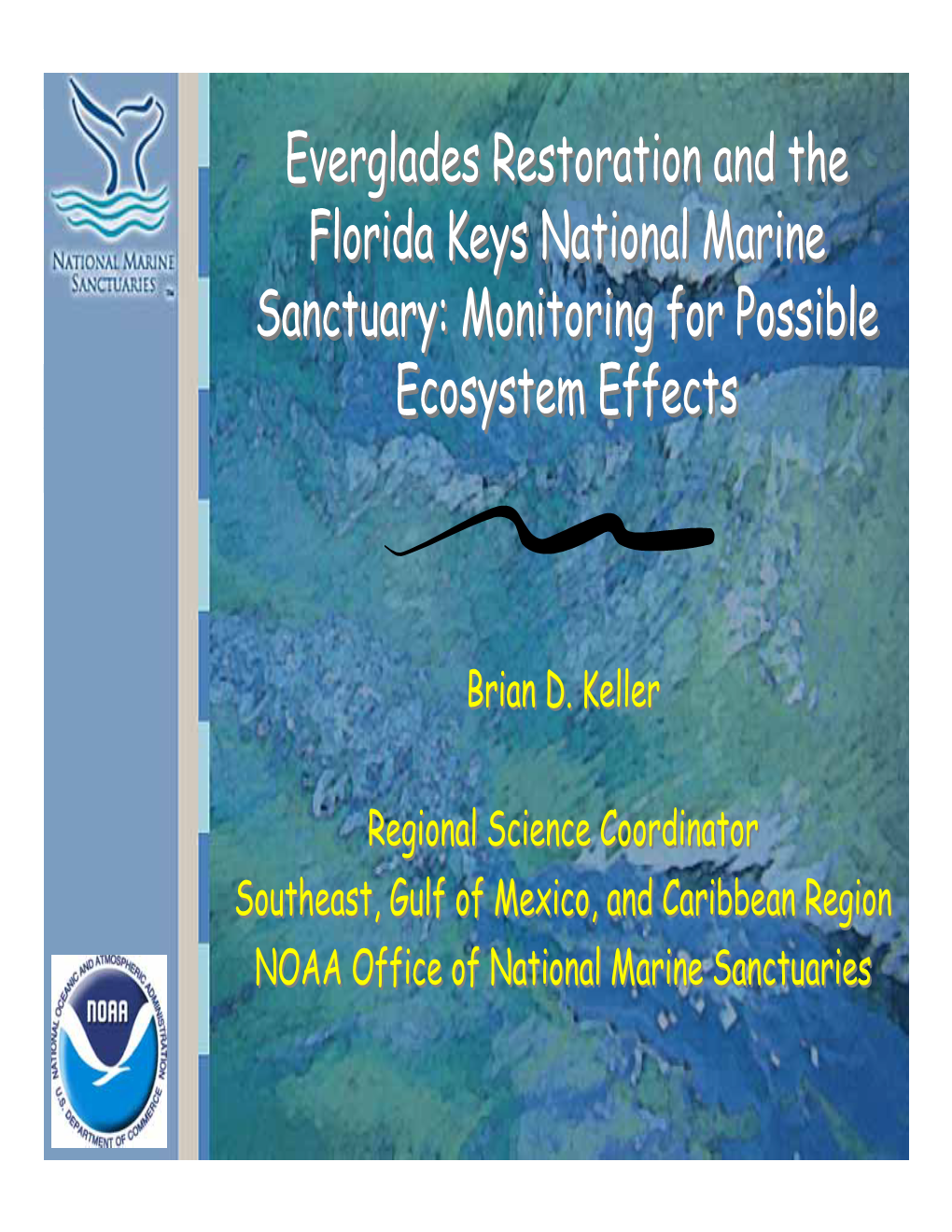 Everglades Restoration and the Florida Keys National Marine