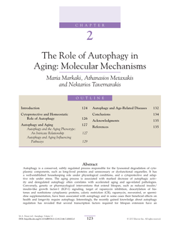 Chapter 2. the Role of Autophagy in Aging: Molecular Mechanisms