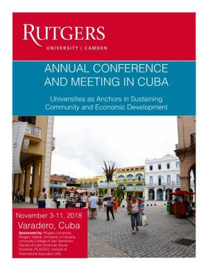 Annual Conference and Meeting in Cuba