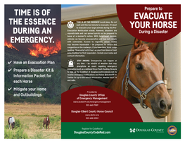 Horse Evacuation Brochure