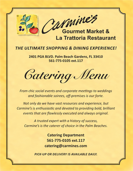 Catering Menu