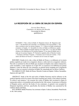 ANALES DERECHO 25.P65