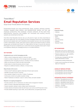 Email Reputation Services Stops Email Threats Before the Gateway