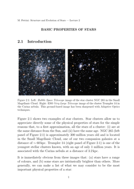 Basic Properties of Stars