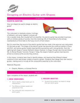 Designing an Electric Guitar with Shapes