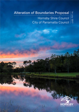 Alteration of Boundaries Proposal | Hornsby Shire Council - City of Parramatta Council 1