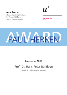 2019 Paul Herren Award Einladung.Indd