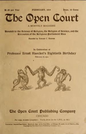Haeckel's Birthday. Paul Carus 65