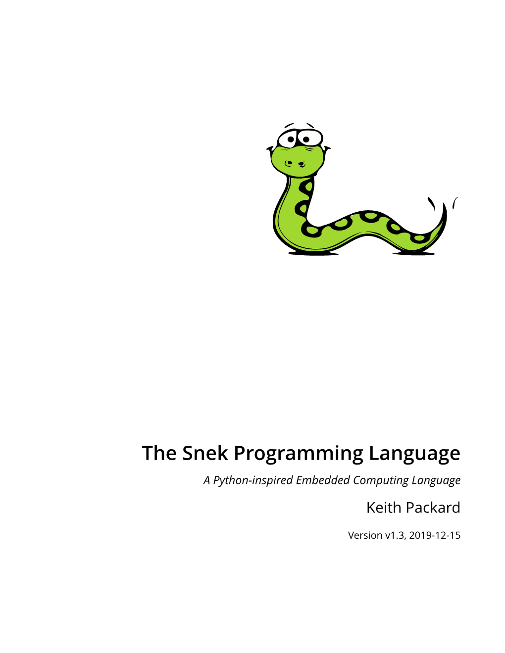 Snek Language Reference