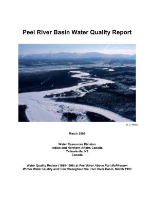 Peel River Basin Water Quality Report