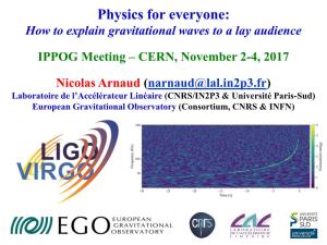 Physics for Everyone: How to Explain Gravitational Waves to a Lay Audience