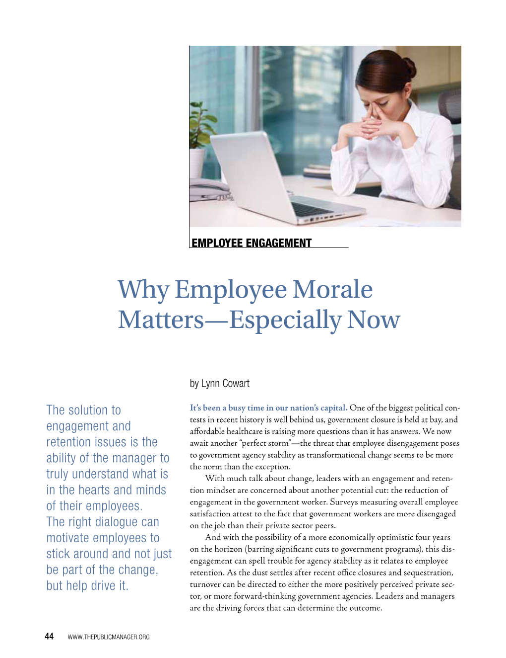 Why Employee Morale Matters—Especially Now