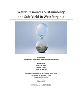 Water Resources Sustainability and Safe Yield in West Virginia