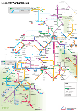 Liniennetzplan Wartburgregion