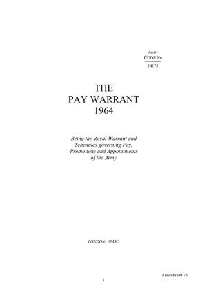 Attachment: the Pay Warrant 1964 Army Code No 14173
