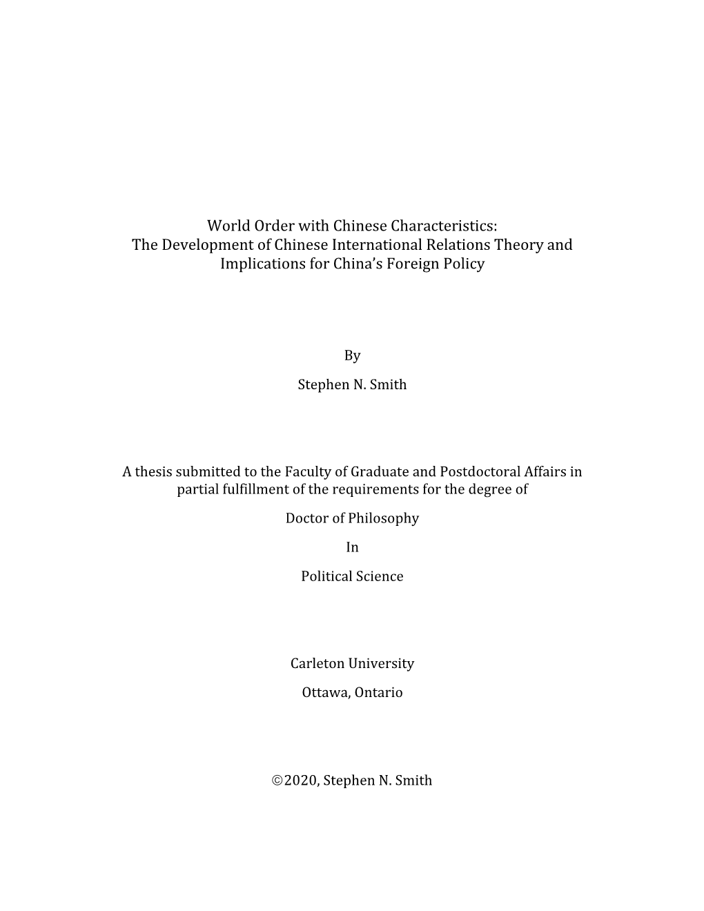 The Development of Chinese International Relations Theory and Implications for China’S Foreign Policy