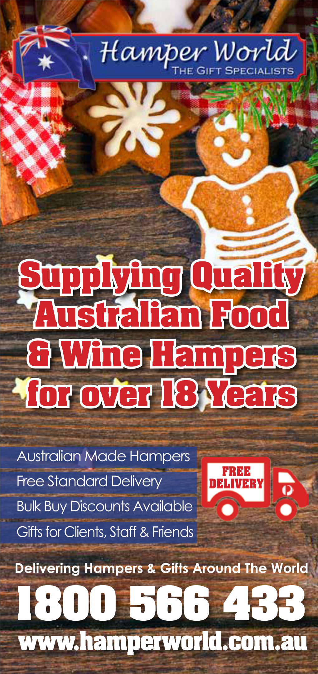 Supplying Quality Australian Food & Wine Hampers for Over 18 Years